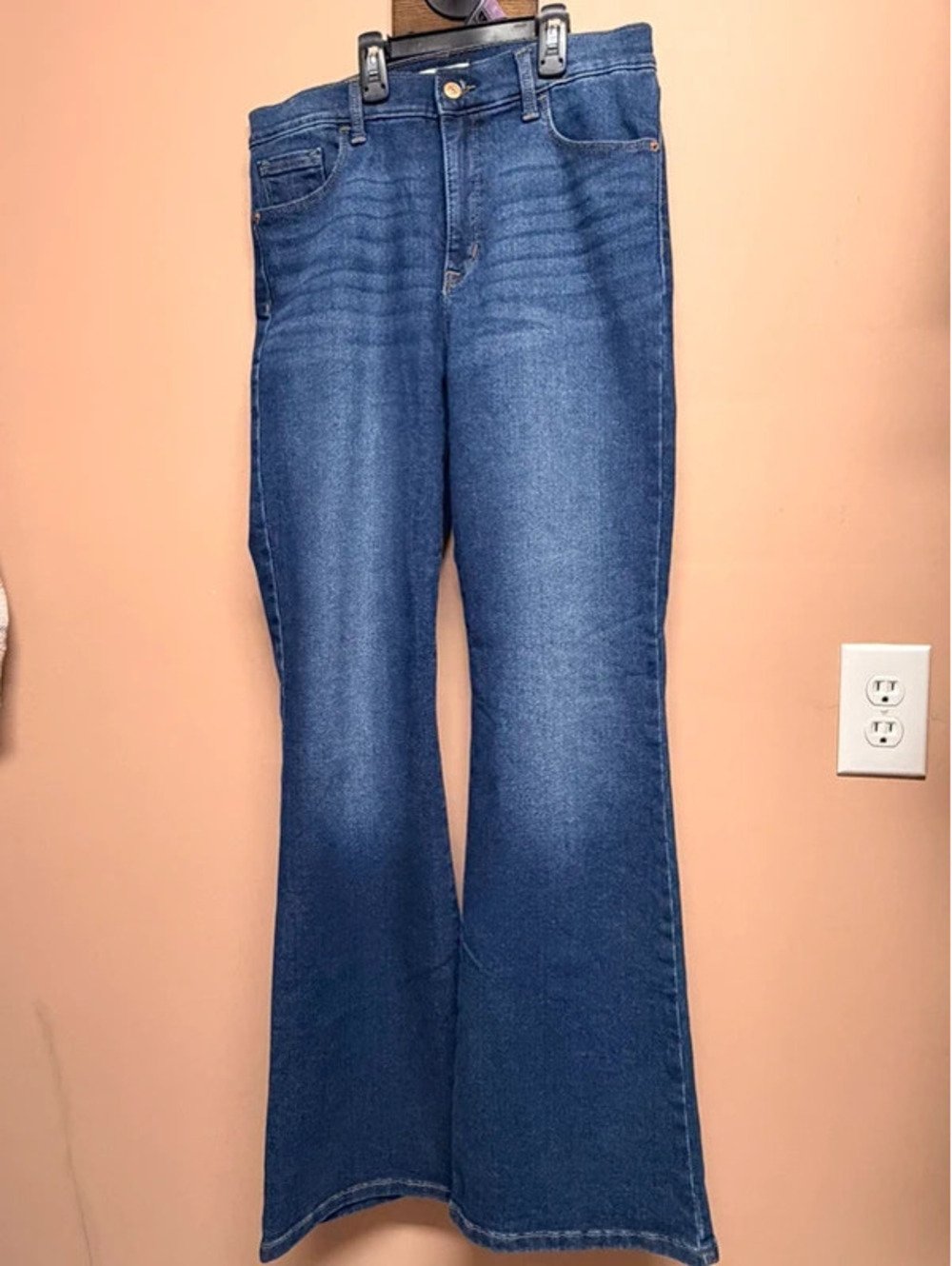 Jessica Simpson Women's High Rise Stretch Denim Flare Jeans